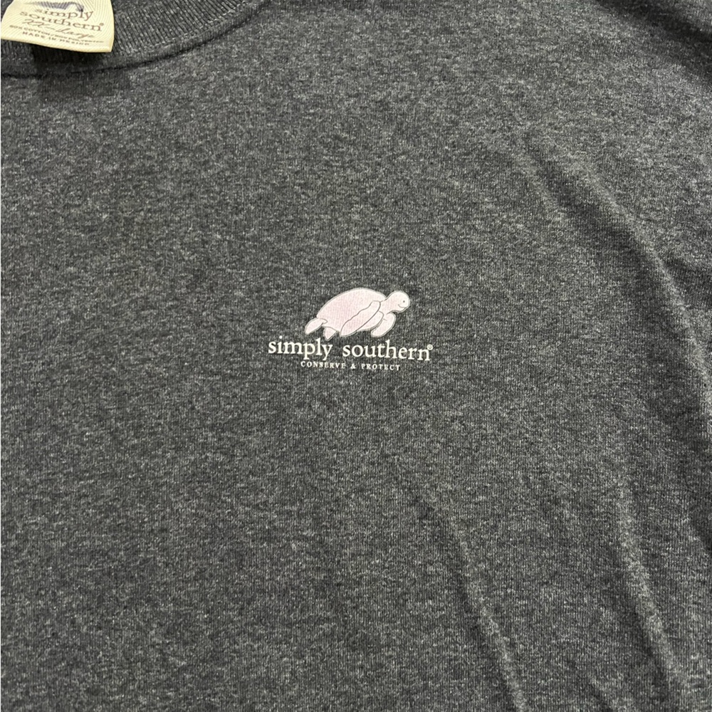 Simply Southern‎ Charcoal Long Sleeve Tee - Picture 3 of 6